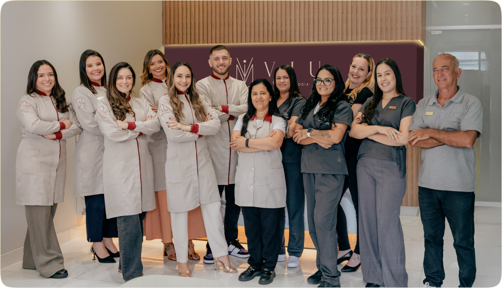 Equipe da unidade Jardim Bonfiglioli da Viu Odontologia